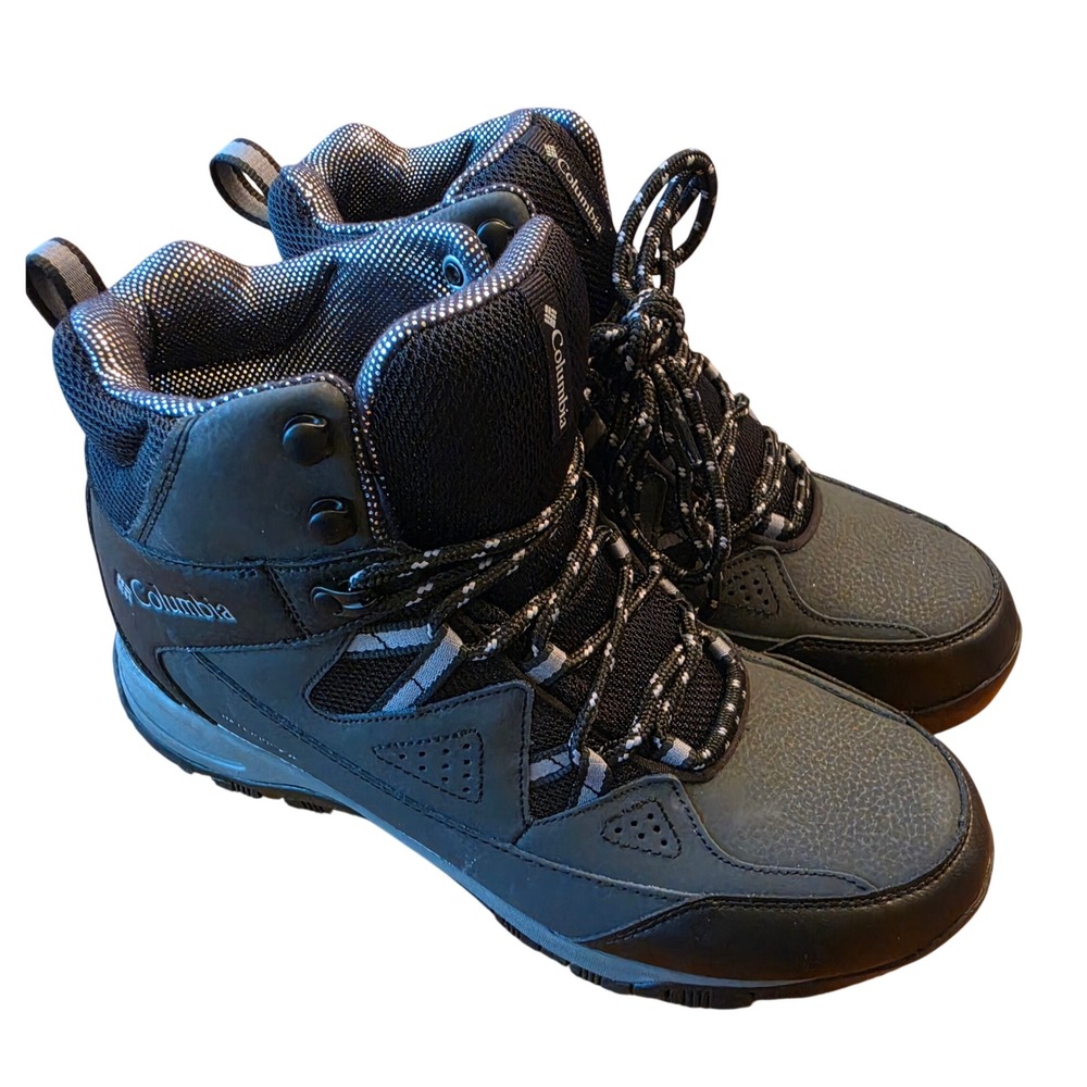 Columbia Mens BM7352-010 Techlite Waterproof Hiking Boots Black Graphite 9.5